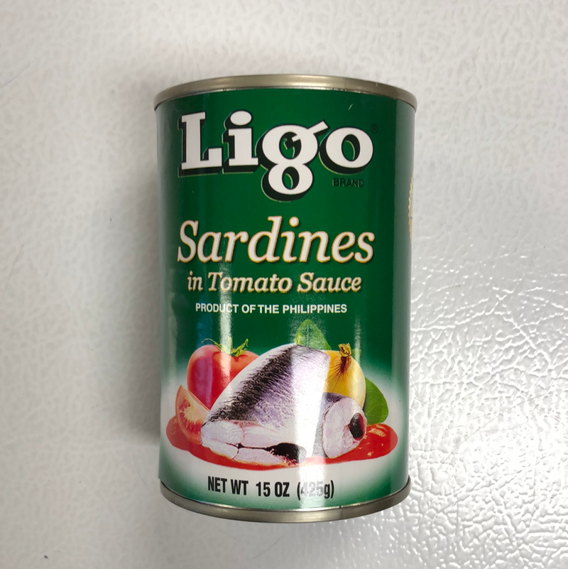 Ligo Sardines in Tomato Sauce Green (Lrg) 425g