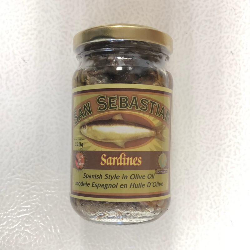 San Sebastian Spanish Sardines Hot & Spicy in Olive Oil 220g/8oz