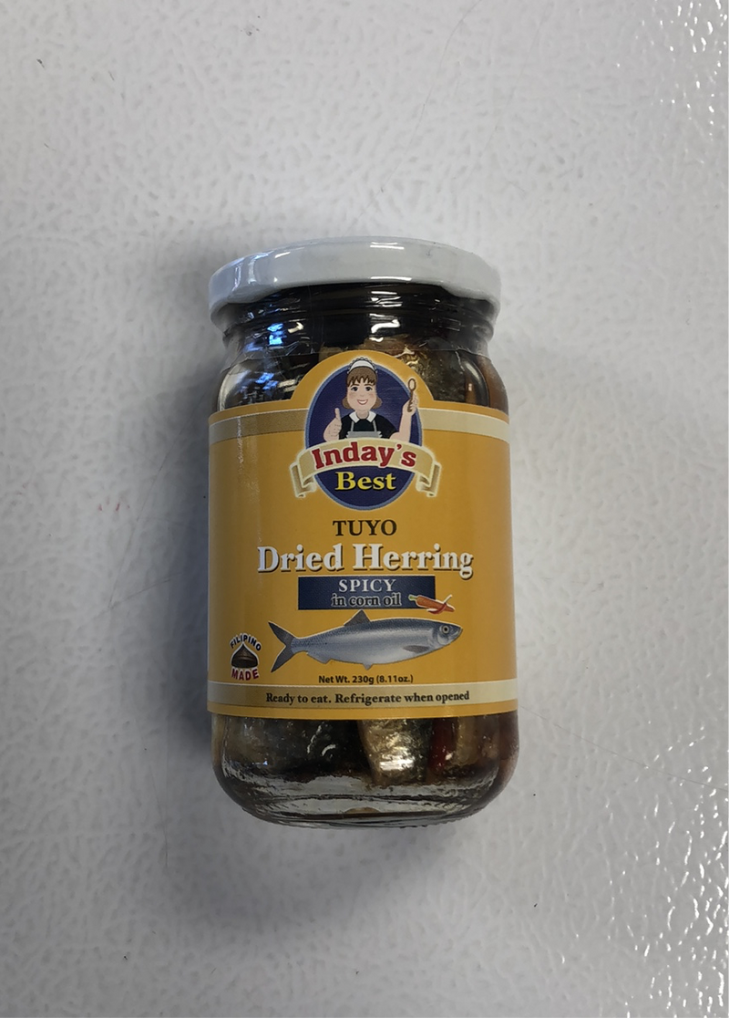 Inday's Best Dried Herring in Corn Oil Spicy 230g/8.11oz