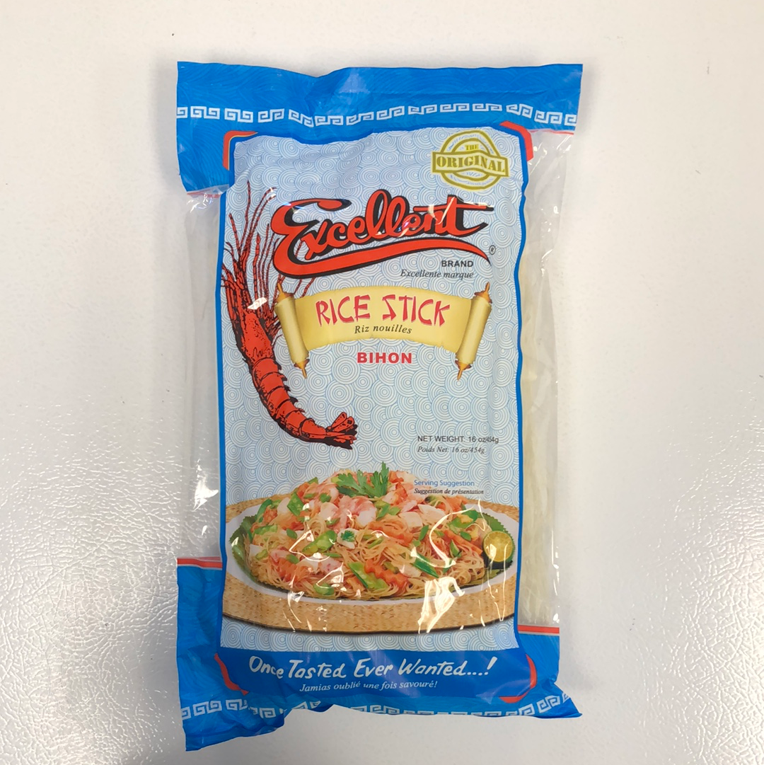 Excelent Rice Excellent Bihon (Rice Stick) (Lrg) 16oz/454g – Kalye MANILA Filipino Store