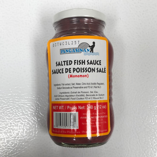 Pangasinan Monamon (Salted Fish Sauce) 340g/12oz โ Kalye MANILA ...