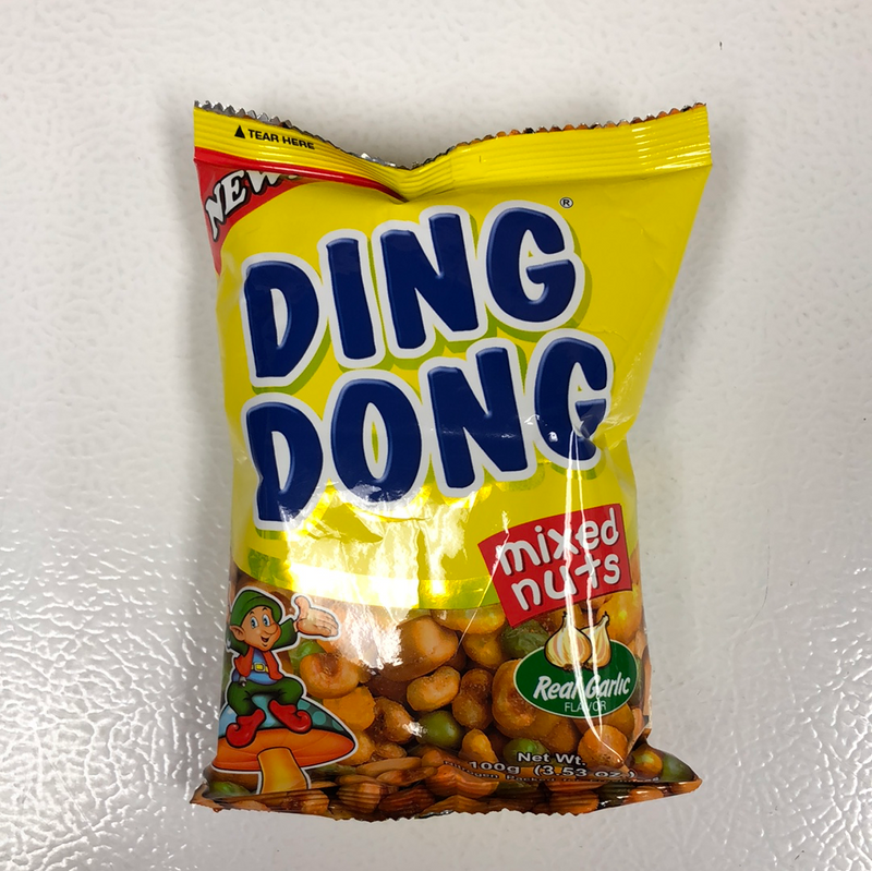 Ding Dong Mixed Nuts Real Garlic (Yellow) 100g