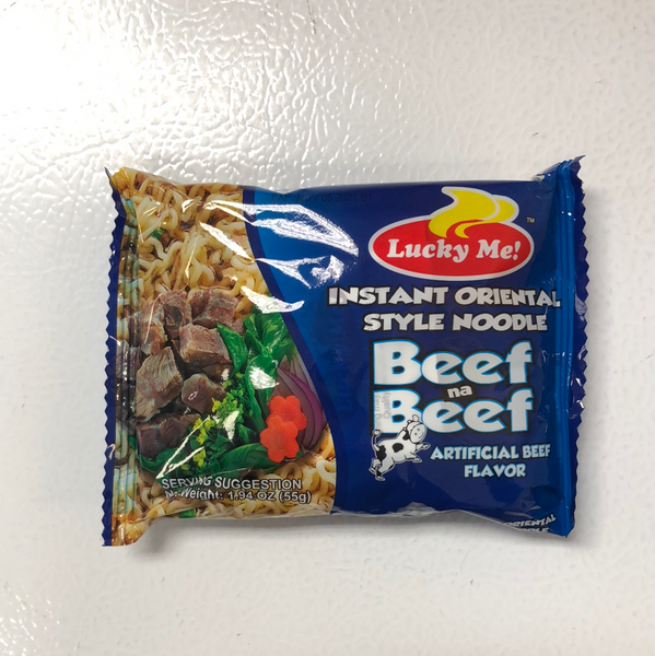 Lucky Me Beef Na Beef Instant Noodle Package Kalye Manila Filipino Store